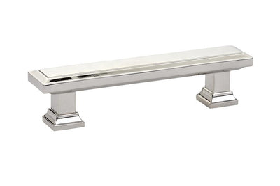 Emtek Geometric 3-1/2" C-C Pull in Polished Nickel