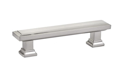 Emtek Geometric 3-1/2" C-C Pull in Satin Nickel