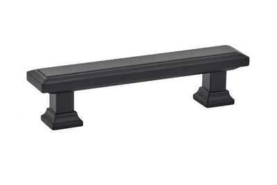 Emtek Geometric 3-1/2" C-C Pull in Flat Black