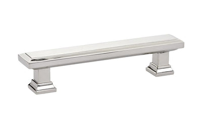 Emtek Geometric 4" C-C Pull in Polished Nickel
