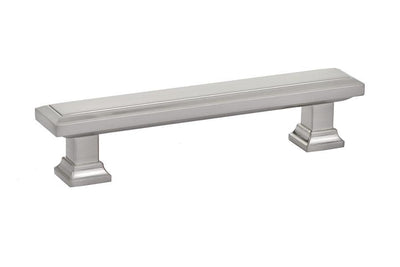 Emtek Geometric 4" C-C Pull in Satin Nickel