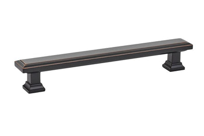 Emtek Geometric 6" C-C Pull in Oil Rubbed Bronze