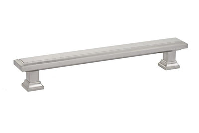 Emtek Geometric 6" C-C Pull in Satin Nickel