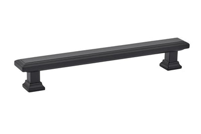 Emtek Geometric 6" C-C Pull in Flat Black