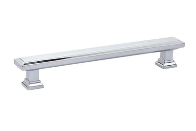 Emtek Geometric 6" C-C Pull in Polished Chrome