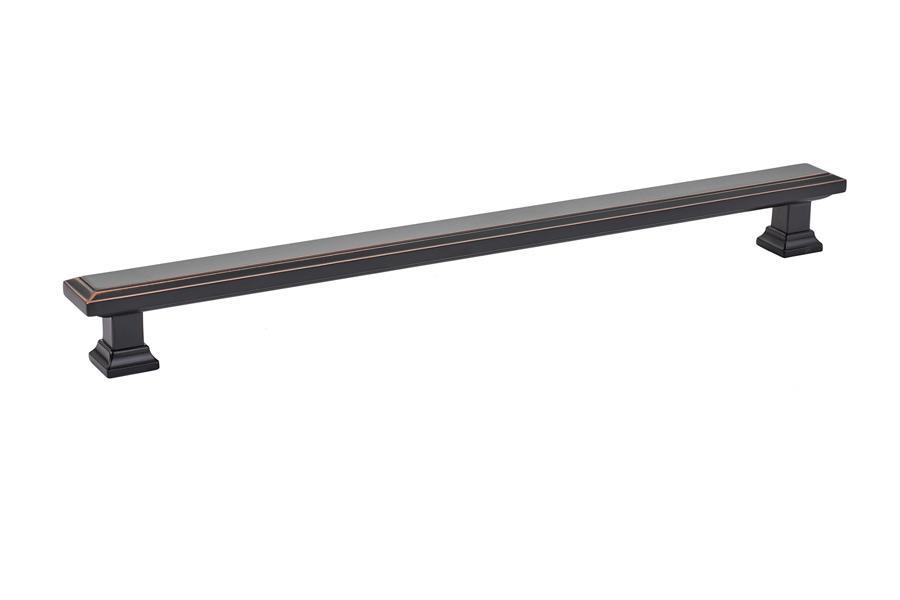 Emtek Geometric 10" C-C Pull in Oil Rubbed Bronze