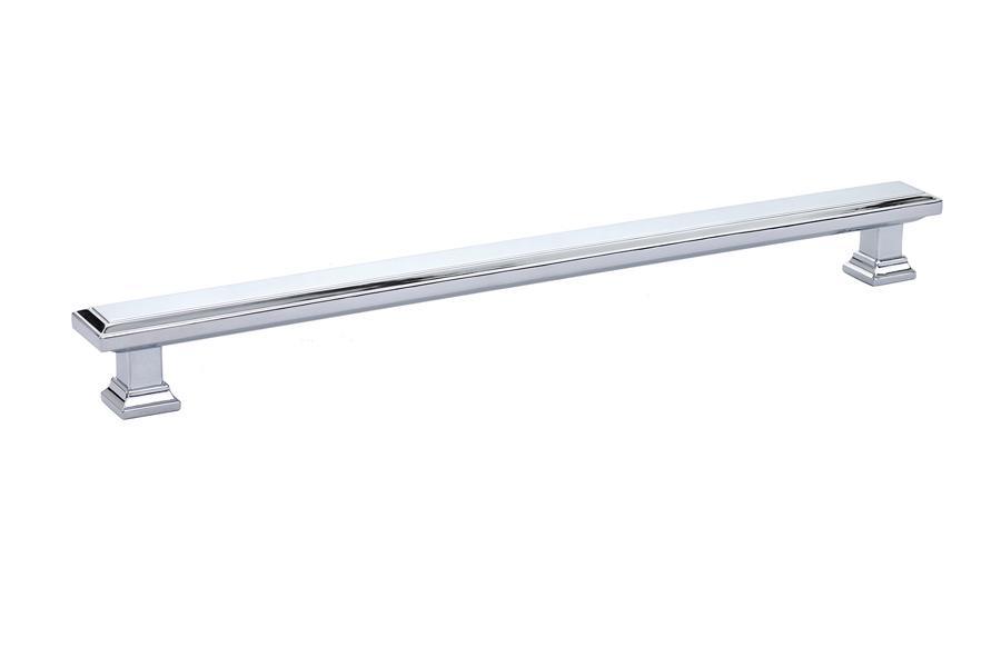Emtek Geometric 10" C-C Pull in Polished Chrome