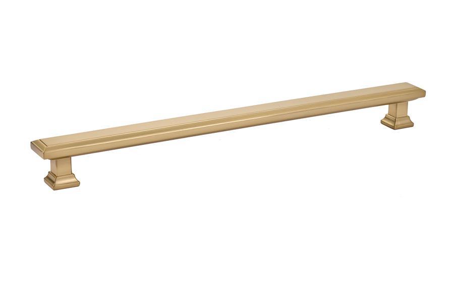 Emtek Geometric 10" C-C Pull in Satin Brass