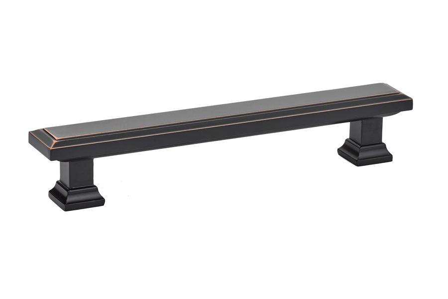 Emtek Geometric 5" C-C Pull in Oil Rubbed Bronze