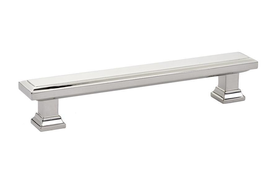 Emtek Geometric 5" C-C Pull in Polished Nickel