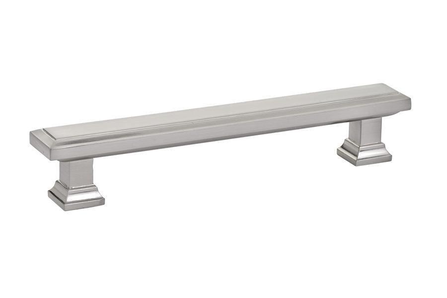 Emtek Geometric 5" C-C Pull in Satin Nickel
