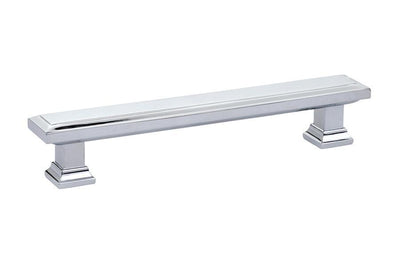 Emtek Geometric 5" C-C Pull in Polished Chrome