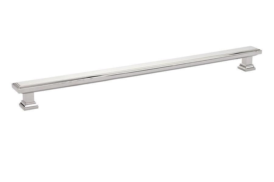 Emtek Geometric 12" C-C Pull in Polished Nickel