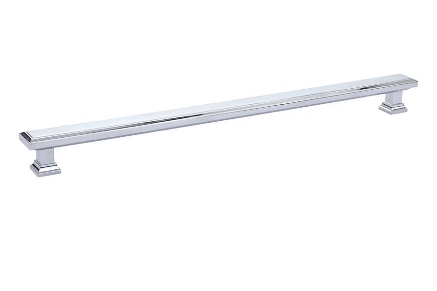 Emtek Geometric 12" C-C Pull in Polished Chrome