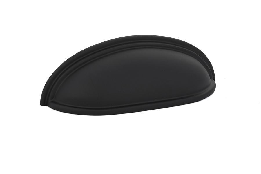 Emtek Cup 4" C-C Cup Pull in Flat Black