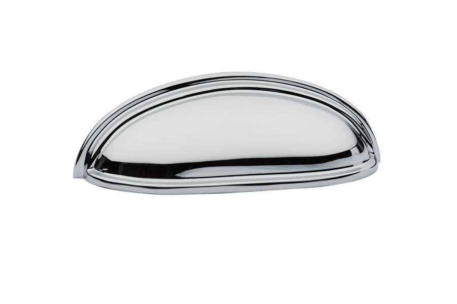 Emtek Cup 4" C-C Cup Pull in Polished Chrome