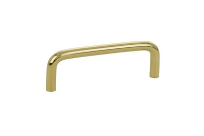 Emtek Wire 3-1/2" C-C Pull in Polished Brass