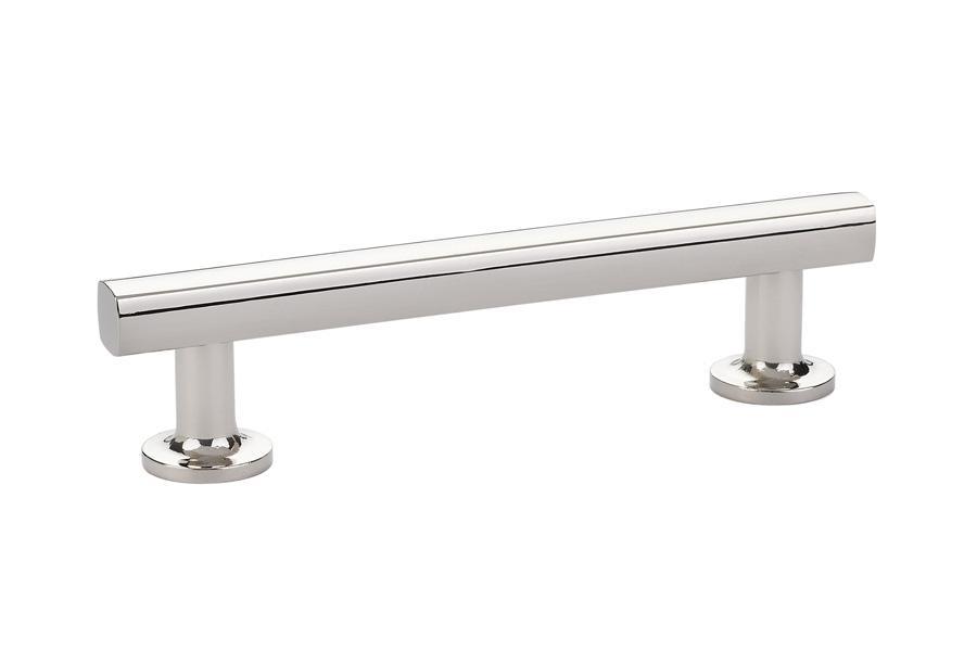 Emtek Freestone 4" C-C Pull in Polished Nickel