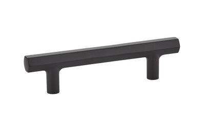 Emtek Mod Hex 3-1/2" C-C Pull in Flat Black