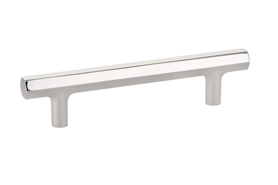 Emtek Mod Hex 4" C-C Pull in Polished Nickel