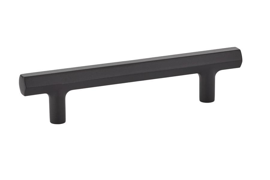 Emtek Mod Hex 4" C-C Pull in Flat Black