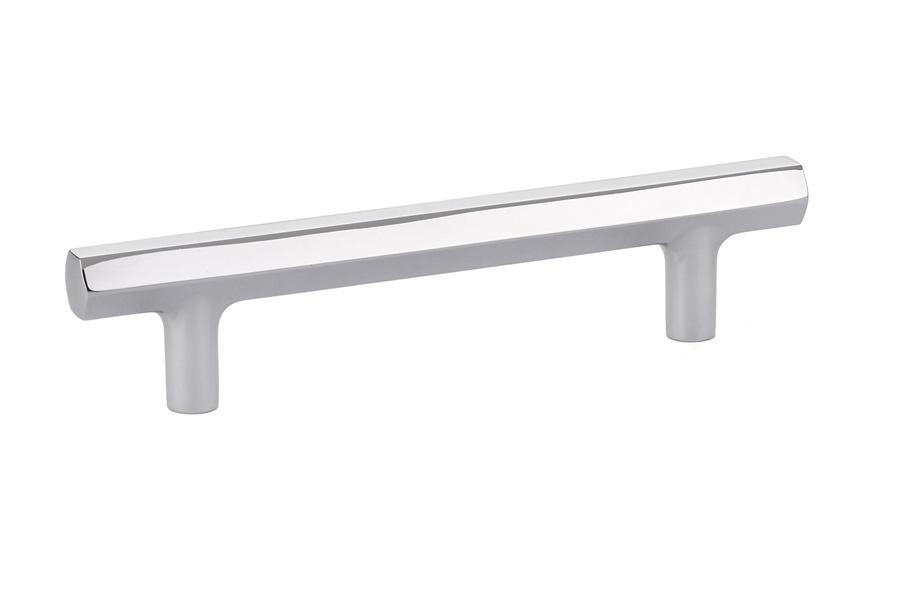 Emtek Mod Hex 4" C-C Pull in Polished Chrome