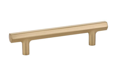 Emtek Mod Hex 4" C-C Pull in Satin Brass