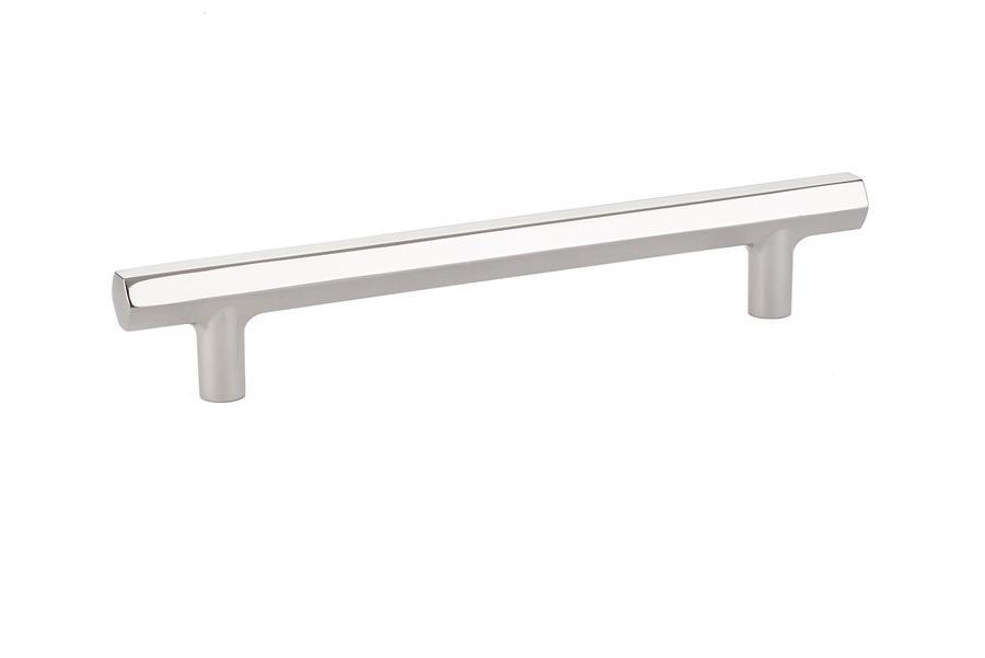 Emtek Mod Hex 6" C-C Pull in Polished Nickel