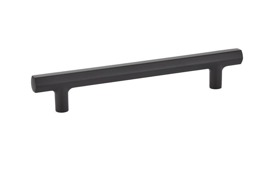 Emtek Mod Hex 6" C-C Pull in Flat Black