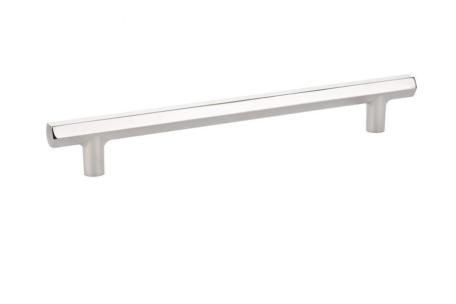 Emtek Mod Hex 8" C-C Pull in Polished Nickel
