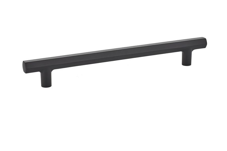 Emtek Mod Hex 8" C-C Pull in Flat Black