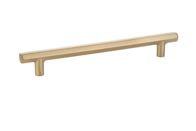 Emtek Mod Hex 8" C-C Pull in Satin Brass