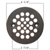 4.25‚Ä≥ Round Shower Drain Cover ‚Äì Oil Rubbed Bronze - Hardware by Design