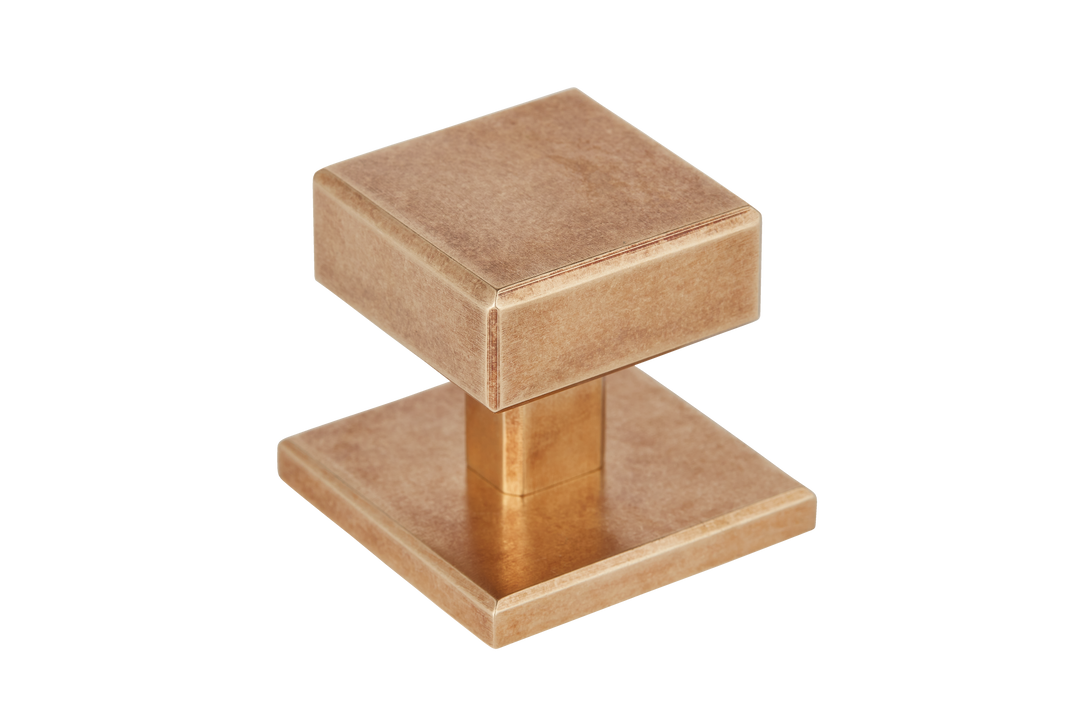 38MM Digbeth Plain Cabinet Knob - With Plate