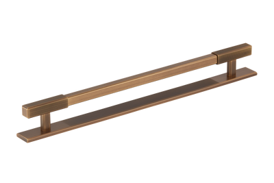 384 MM Digbeth Ridged Appliance Pull - With Plate