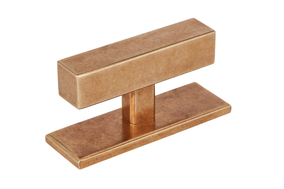 67MM Digbeth Plain T-bar Handle - With Plate