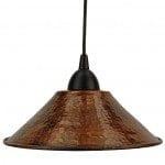 Hammered Copper 9‚Ä≥ Cone Pendant Light - Hardware by Design