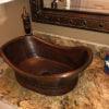 20‚Ä≥ Bath Tub Vessel Hammered Copper Sink - Hardware by Design