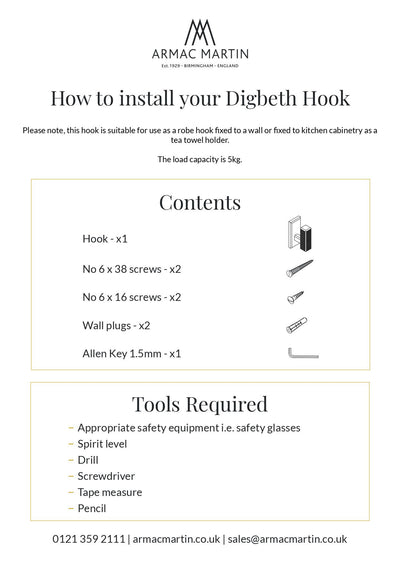 48MM Digbeth Plain Hook