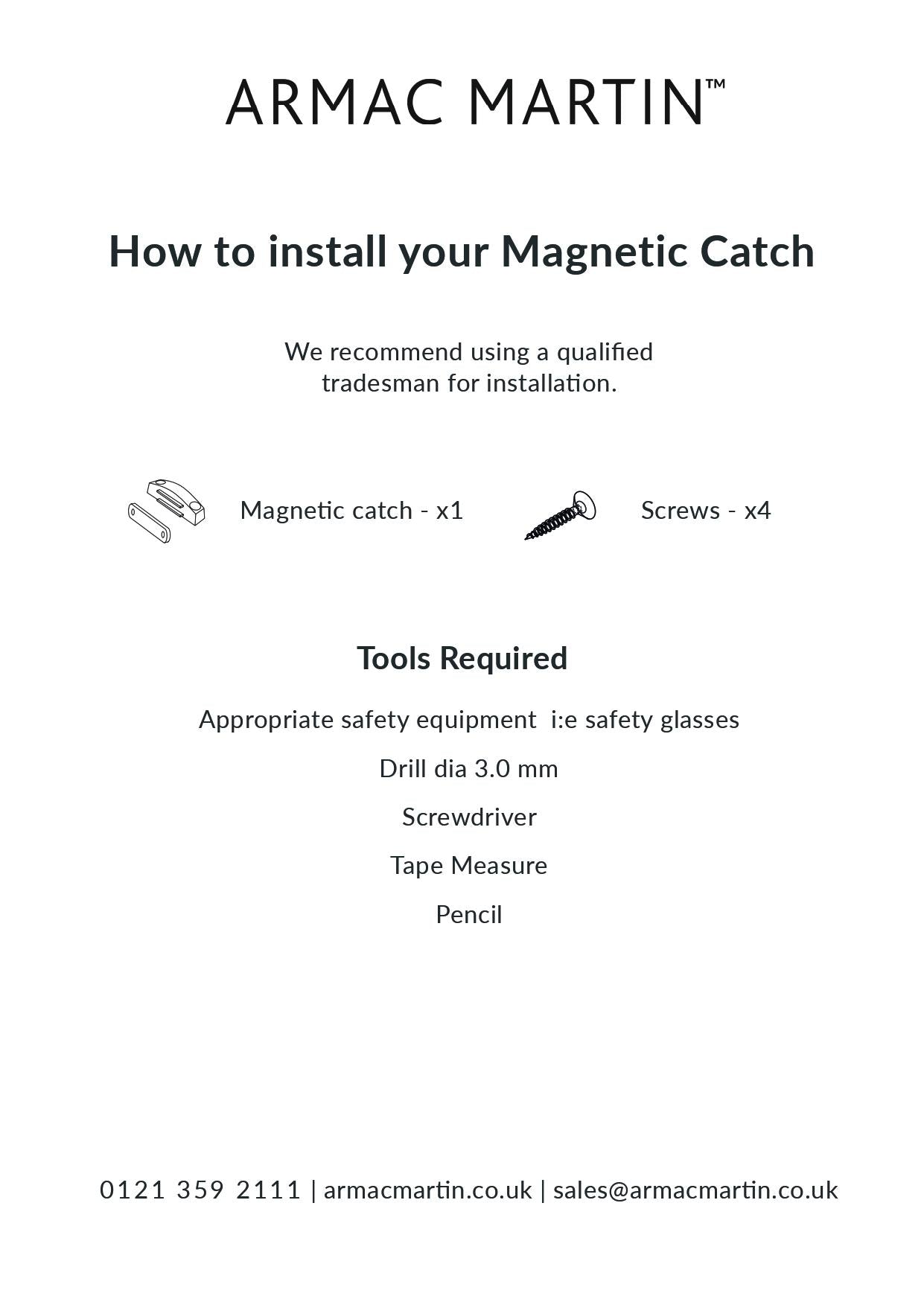 LEL101 Silent Magnetic Catch