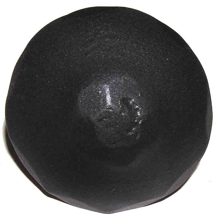 Agave Ironworks CL008-01 Wrought Iron Door Clavos - X-Large - Round - Flat Black Finish - 2"
