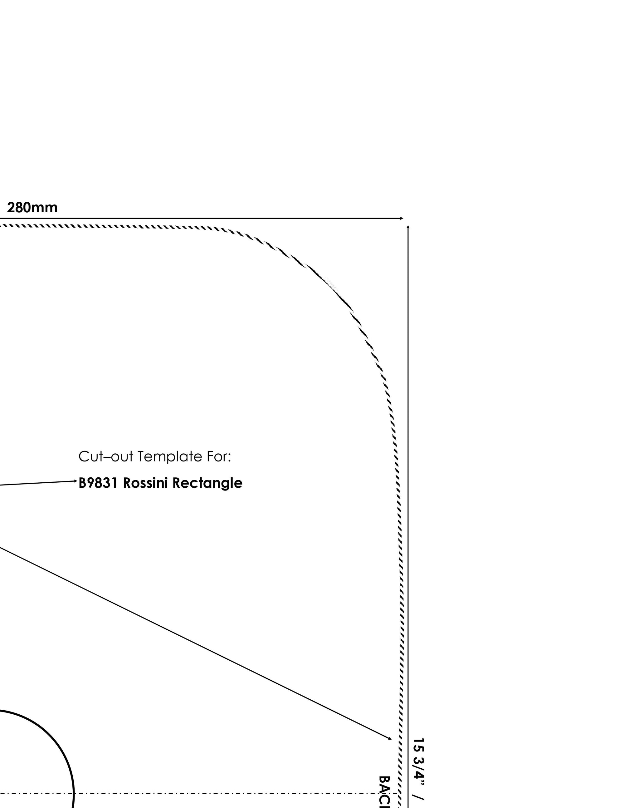 Rossini Rectangle Vessel Sink - Gloss White