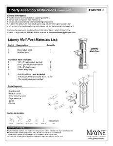 Liberty Mail Post - White - Hardware by Design