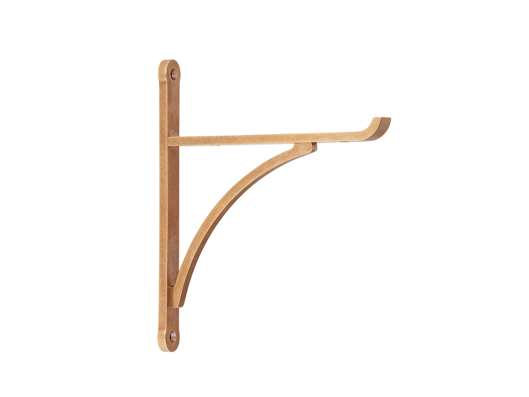 190MM Harborne Brass Shelf Bracket