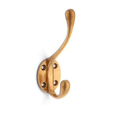 Armac Martin Cotswold Hat and Coat Hook in 127mm / Burnished Brass