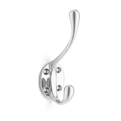 Armac Martin Cotswold Hat and Coat Hook in 127mm / Polished Chrome Plate