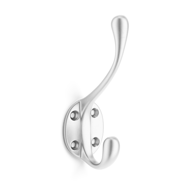 Armac Martin Cotswold Hat and Coat Hook in 127mm / Satin Chrome Plate