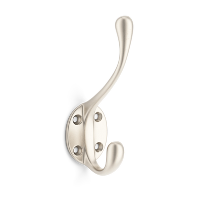 Armac Martin Cotswold Hat and Coat Hook in 127mm / Satin Nickel Plate