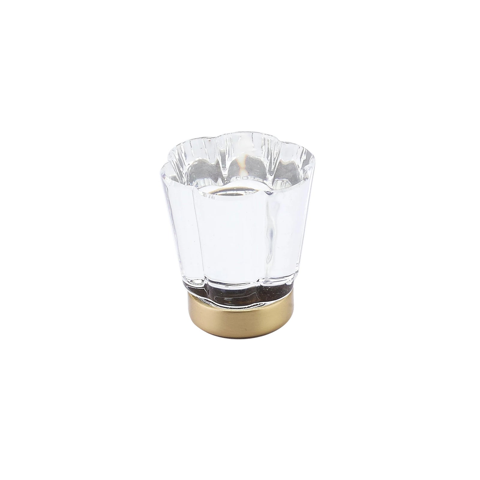 Emtek Forza Crystal 1-1/4" Knob in Satin Brass