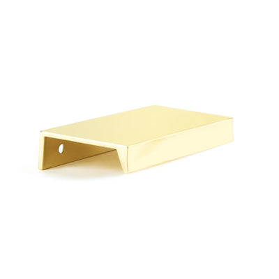 Schaub Sabre 3" C-C Edge Pull in Unlacquered Brass